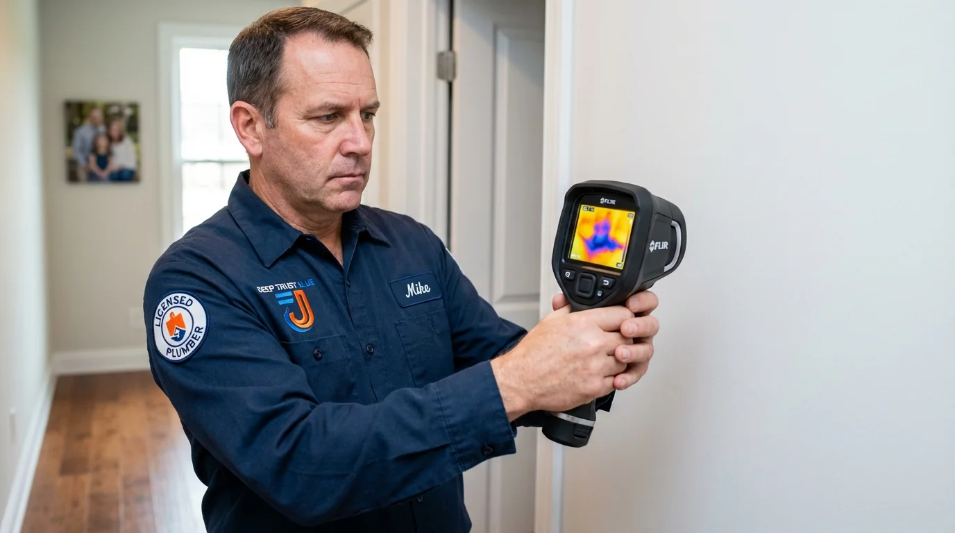 Thermal imaging leak detection by Johns Plumbing LLC in Forest Ranch